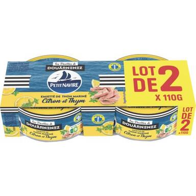 Miettes de thon Le Mariné citron et thym "Petit Navire"