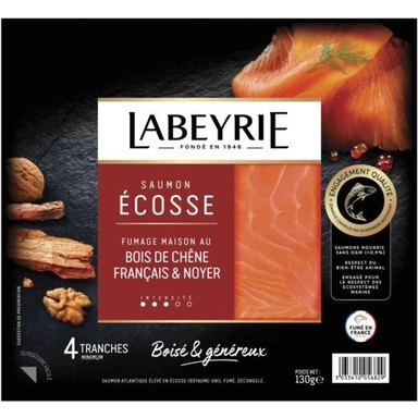 Image de Saumon Atlantique fumé "Labeyrie" Écosse