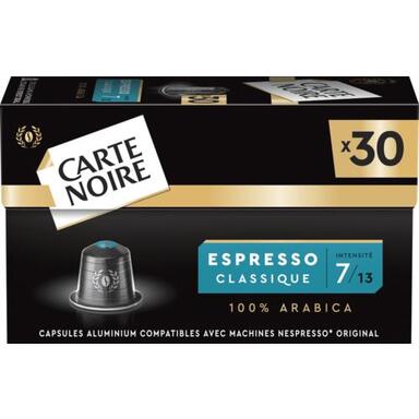 Café en capsules aluminium espresso classique n° 7 "Carte Noire" 
