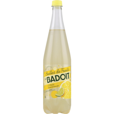 Eau minérale naturelle Bulles de fruits "Badoit" citron/citron vert