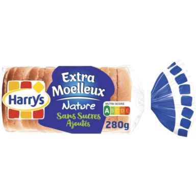 Pain de mie extra moelleux "Harrys" nature sans sucres ajoutés