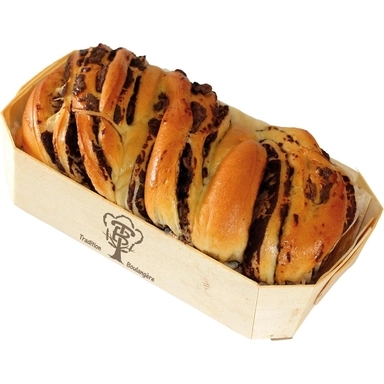 Image de Babka au chocolat pur beurre avec moule en bois