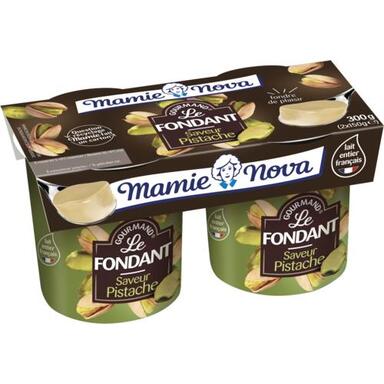 Dessert gourmand "Mamie Nova" fondant saveur pistache
