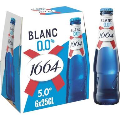 Bière blanche sans alcool "1664"