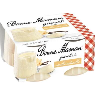 Yaourt "Bonne Maman" à la vanille naturelle
