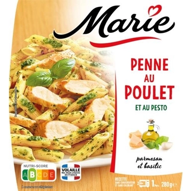 Image de Plat cuisiné "Marie" penne au poulet et au pesto