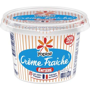 Crème fraîche entière "Yoplait" 30% mat. gr.