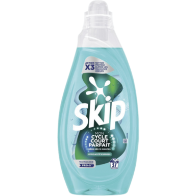 Lessive liquide cycle court efficacité express "Skip"