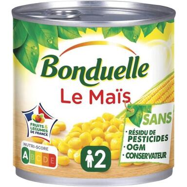 Maïs sans résidu de pesticides "Bonduelle"