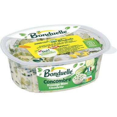 Concombre "Bonduelle" fromage blanc ciboulette