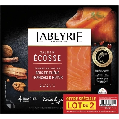 Image de Saumon Atlantique fumé "Labeyrie" Écosse