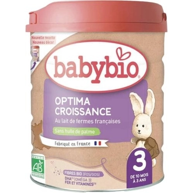Image de Lait bébé en poudre 3ème âge Dès 10 Mois Bio Optima Croissance "Babybio"