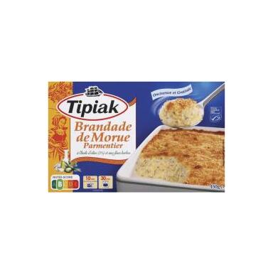 Brandade de morue parmentier surgelée "Tipiak" à l'huile d'olive et fines herbes