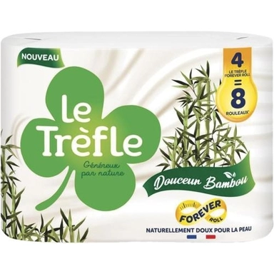 Image de Papier toilette "Le Trèfle" Douceur Bambou maxi rouleaux