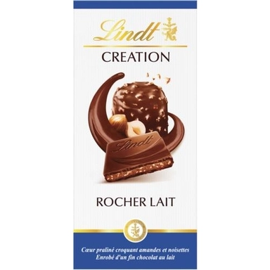 Image de Tablette de chocolat Création de "Lindt" Rocher lait