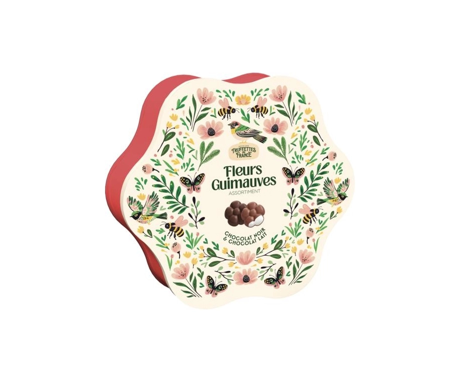 Image de Fleurs guimauves au chocolat au lait et au chocolat noir "Truffettes de France"